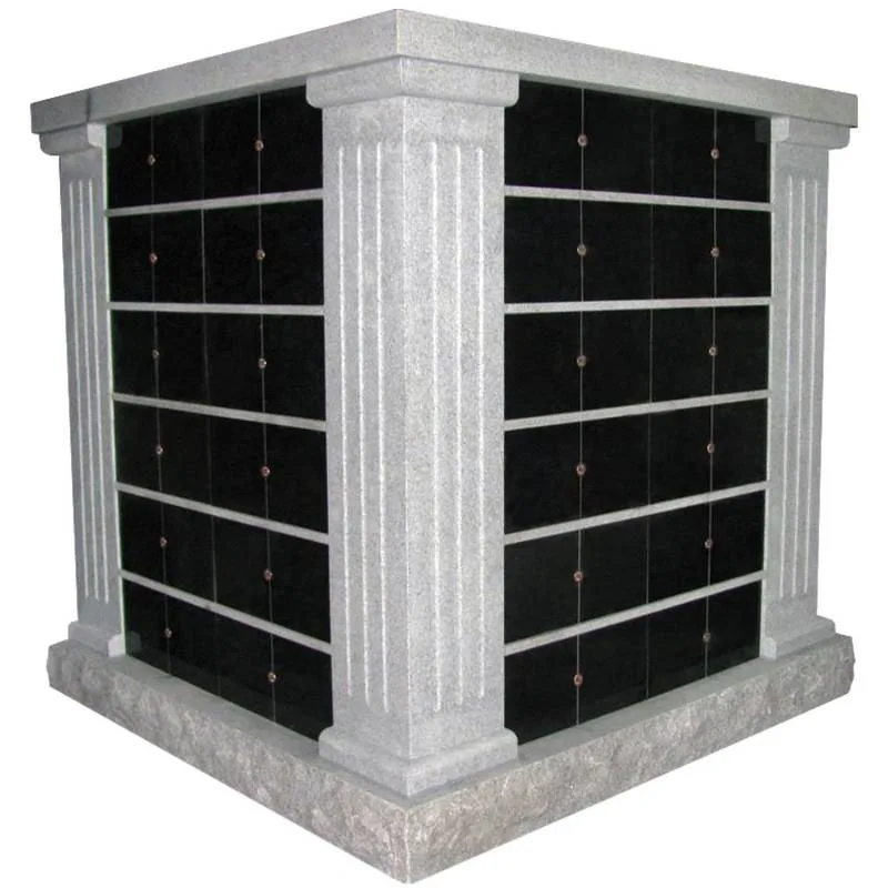 Custom Niche Pillar Granite Columbarium for Cemetery