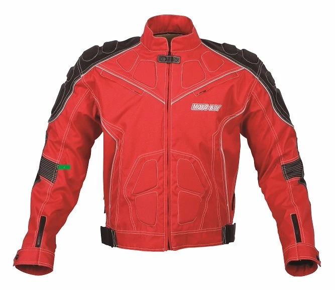 Mens Polyester Motoboy Motorcycle Garment with Ce Potector (MB08-T024J red)