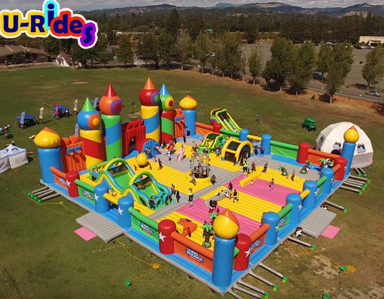 giant Inflatable Castle Park outdoor inflatable amusement park Inflatable Fun City for theme park