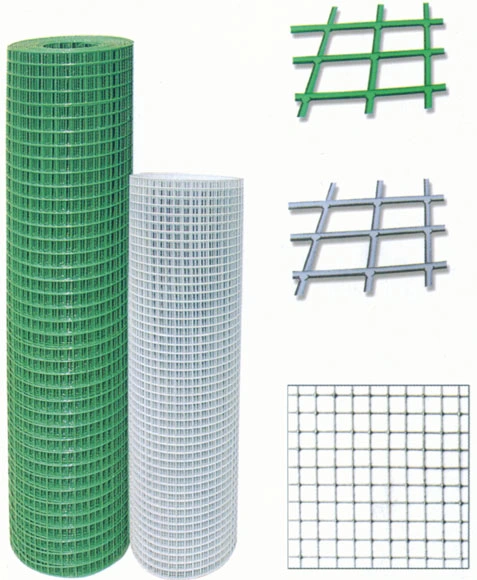 PVC Coated and Galvanized Welded Wire Mesh Roll and Panel Fencer Wire for Animal Mesh Construction Materials