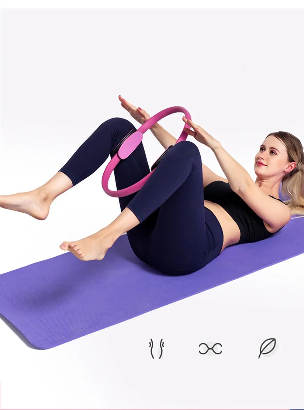 Pilates Ring Yoga Ring - Magic Fitness Circle for Toning Inner & Outer Thighs
