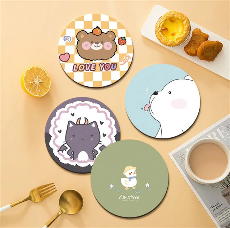 Wholesale Customized Silicone/Rubber/PVC Cup Mat Coasters Table Decoration