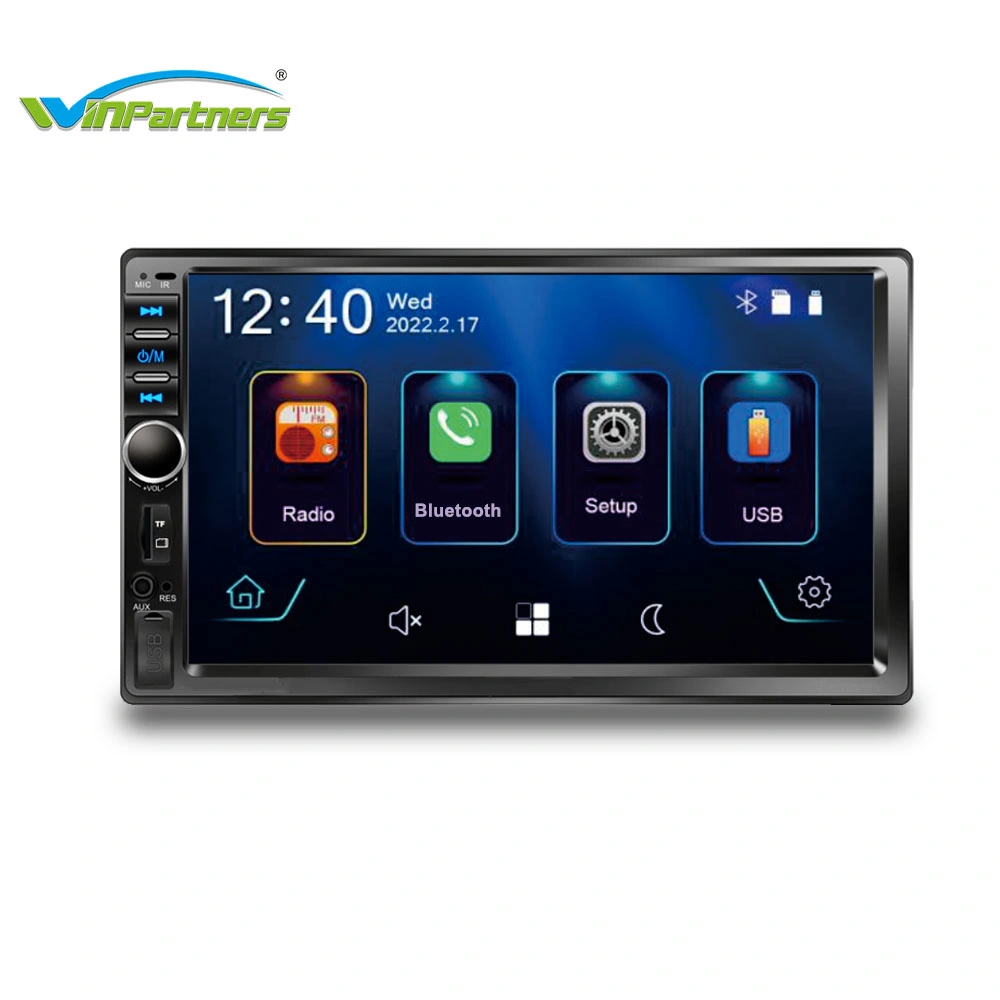 7&amp;rdquor ; MP5 touchant l'écran Téléphone Mobile de l'autoradio lecteur Smart M7018 de mise en miroir