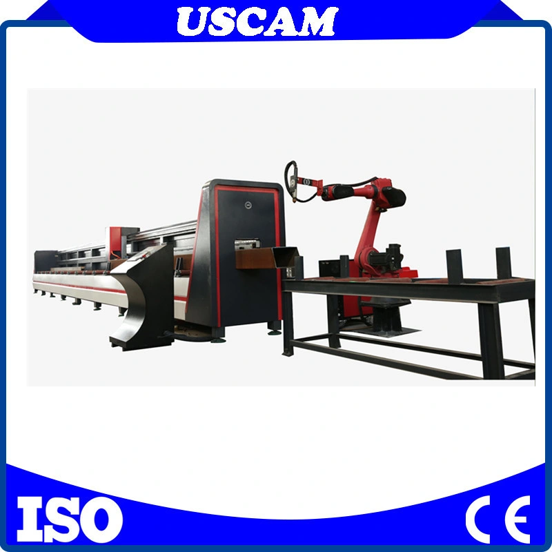 3D Pipe Cutting off CNC Portable Plasma Pipe Cutter/ Metal Pipe Profile Machine with Rotation 6 Axis for Hbeam Ibeam