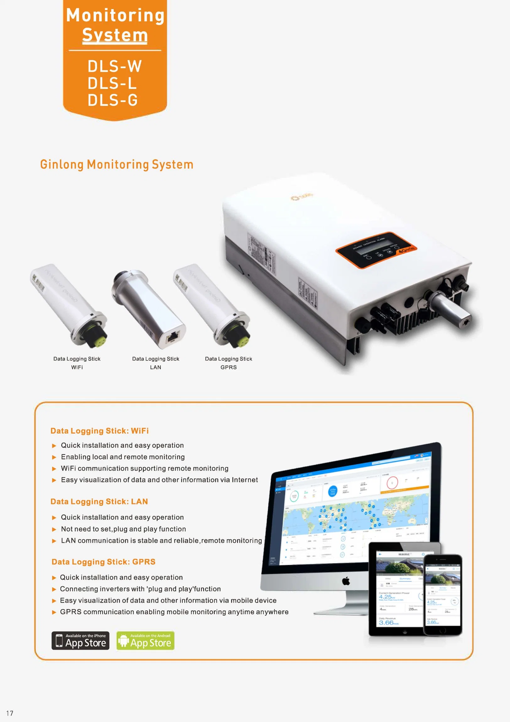 WiFi de alta calidad stick WiFi el sistema de registro de verificación para el inversor solar Sistema Solar