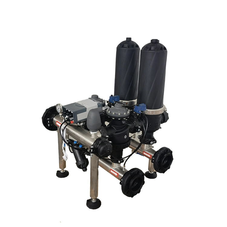 Modular Design 4 Unit Stainless Automatic Backwash Auto Disc Water Filtration System