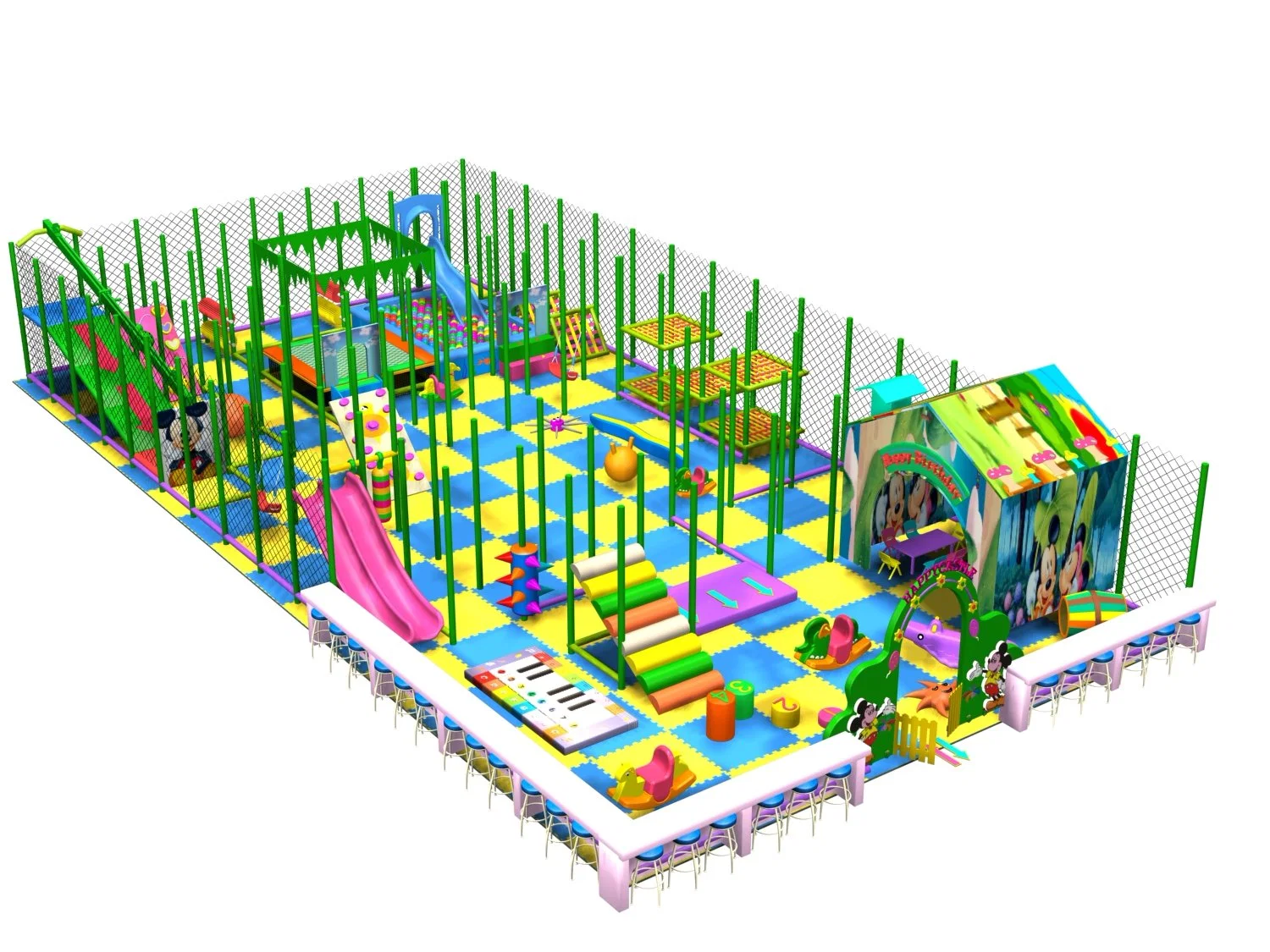 Professional Amusement Soft Equipment, Playground Structure for Kids (TY-100405)