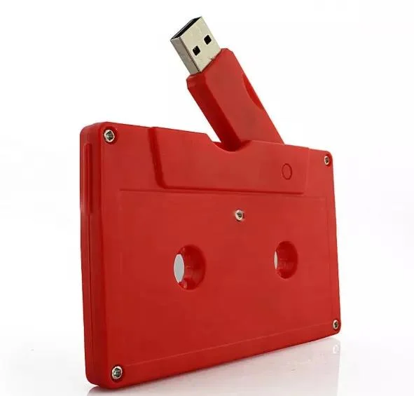 Autocollants d'étiquettes personnalisées logo Mulberry Cassette lecteur Flash USB 2 Go pour cadeau de promotion