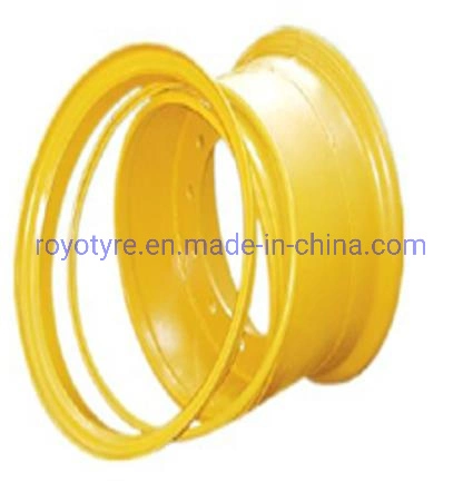 OTR de ruedas de acero de la rueda de ingeniería de fabricación 25-19.50/2,5 Venta de Rim para Road Roller 25-10.00/1,5 25-11.25/2,0 25-13.00/2,5 25-14.00/1,5 33-13.00/2,5