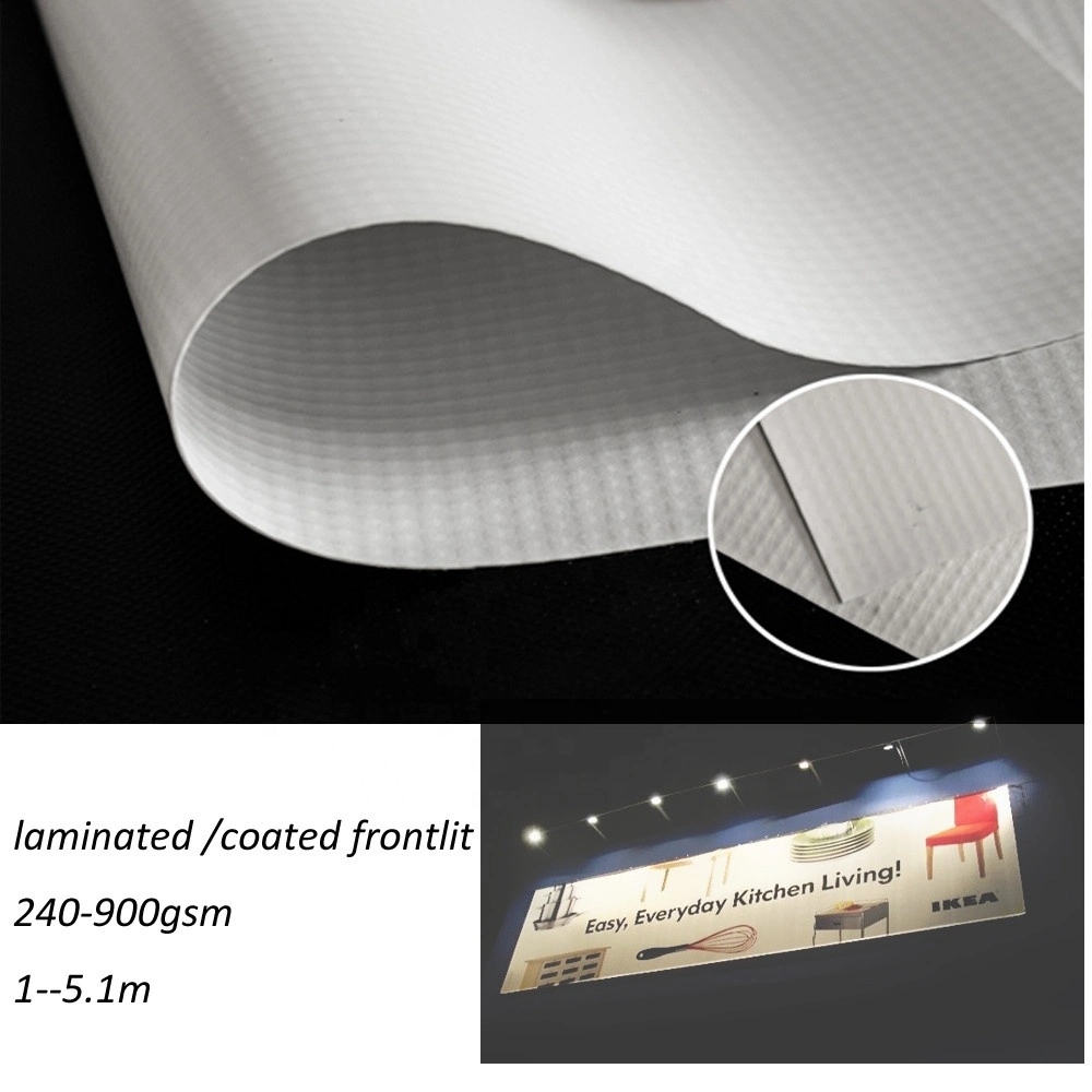 White Black Laminated Frontlit Banner Flex Banner Printing PVC Banner Flex