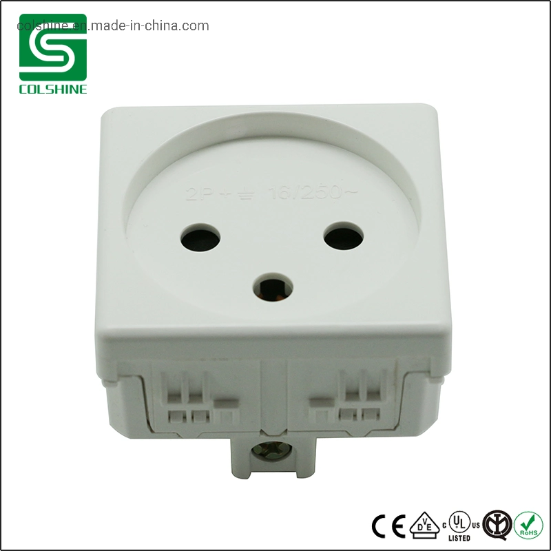 3 Pin Italian Wall Power Plug Socket Italy Electrical Outlet