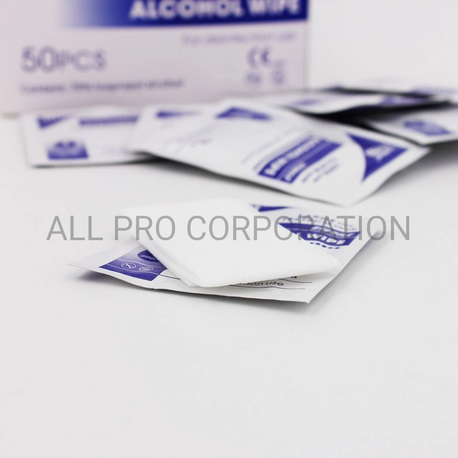 Anti-Bacterial Alcohal Prep колодки телефон с другой стороны влажных салфеток Non-Woven очистки ткань для большого размера ресторан домашних хозяйств