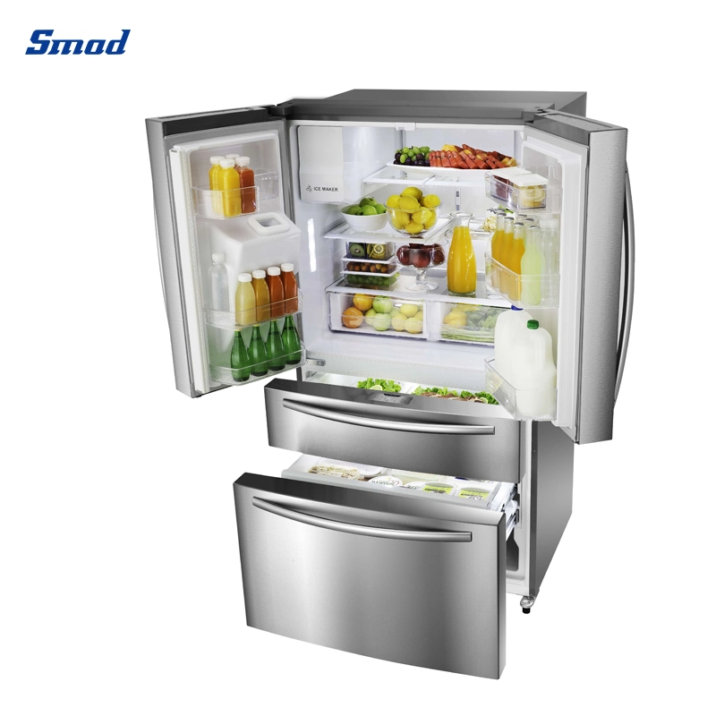 900mm No Frost Inverter French Door Refrigerator with Ice Maker