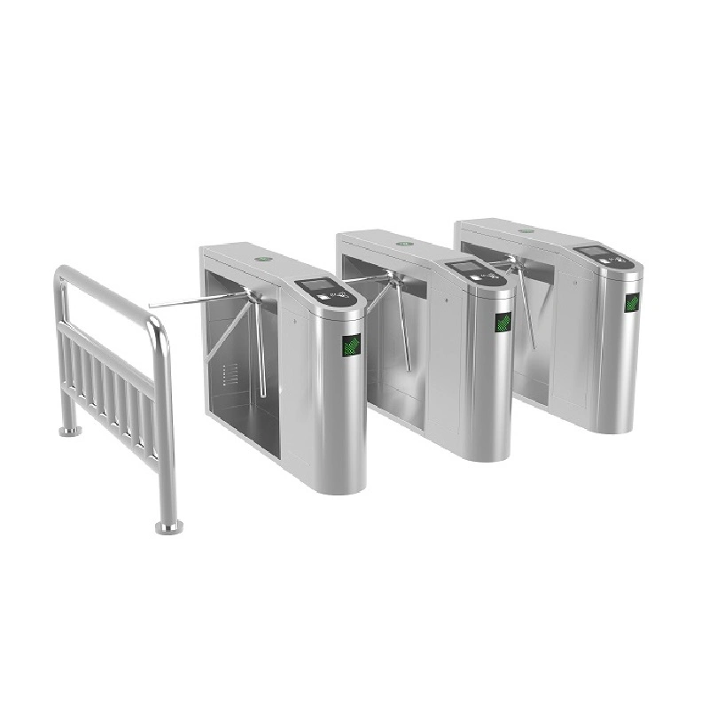 Infrared Touchless Exit Switch Pedestrian Security Double Direction Tripod Barrier Turnstile