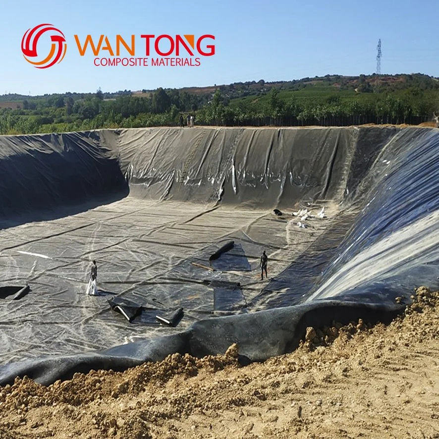 HDPE Geomembrane with Non Woven Geotextile for Fish Farm Pond Liner