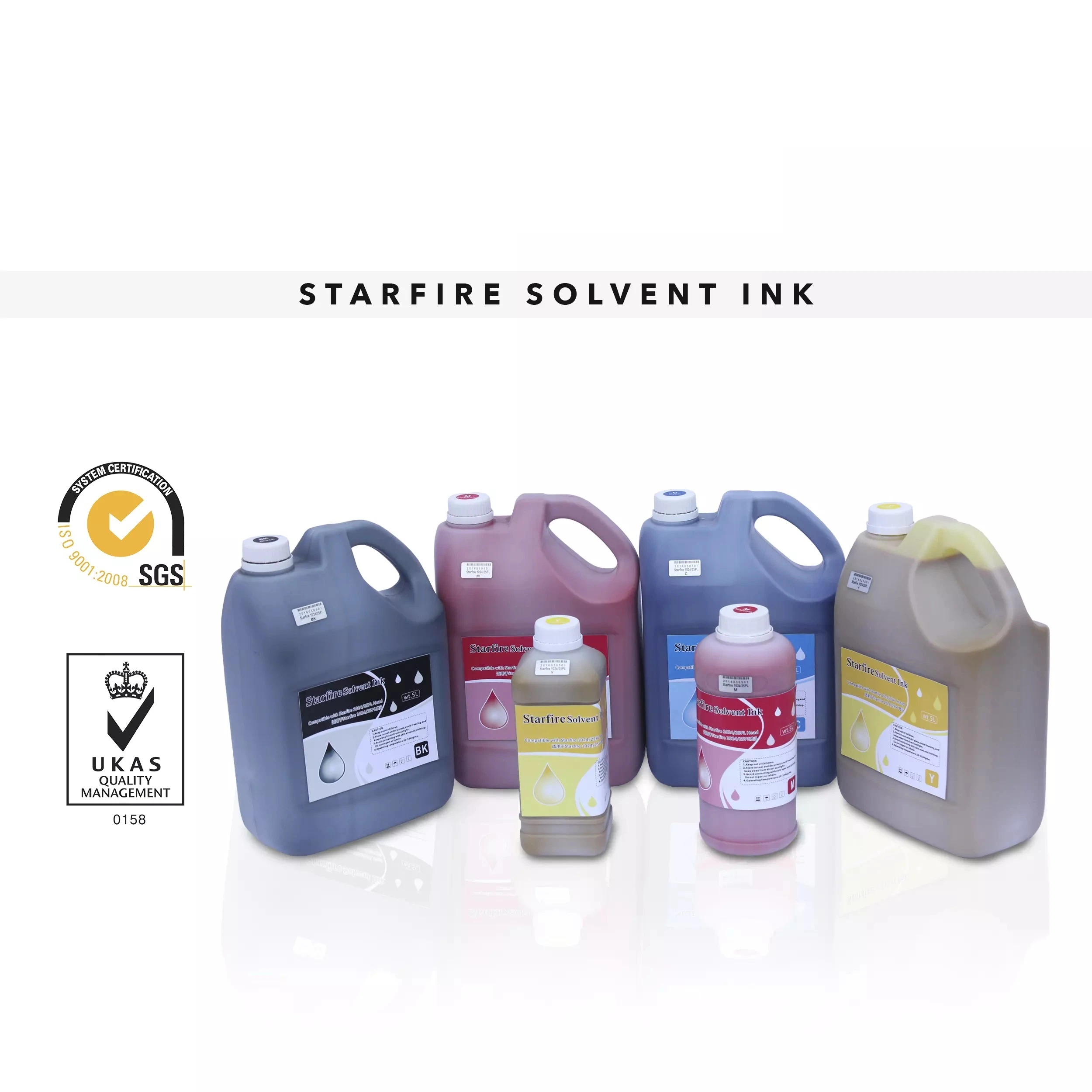 Spectra Starfire Sg1024 25pl Solvent Ink for Gongzheng Ultra 4000 Printer