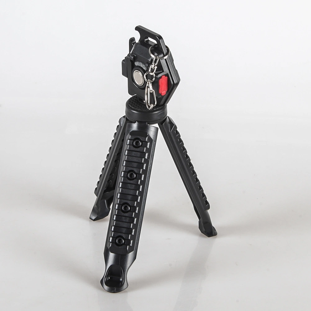 Yichen Portable COB Rechargeable LED Key Chain Light with Plastic Tripod