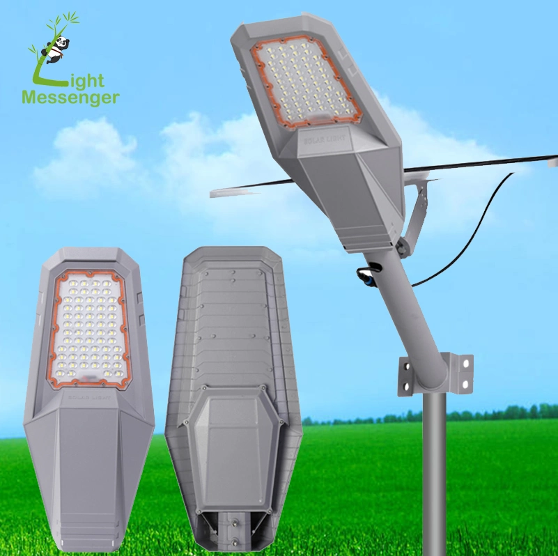 Light Messenger Super Bright LED Solar Street Lighting Outdoor Stadium Parking Lot Garden IP65 Waterproof Split Solar Street Lamp Lampara with Pole