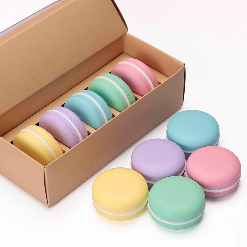 Logotipo personalizado Organic Macaron Lip Balm Set for Kids hidratante de etiqueta privada orgánicos lindo Lip Balm Set