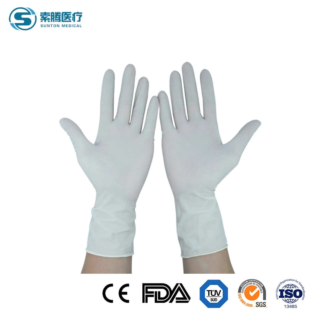 Sunton Blue Non-Medical Powder Free Latex Gloves China 100PCS/Box 10boxes/CTN Packing Surgical Gloves Suppliers En388 Safety Standard Medical Grade Mitten