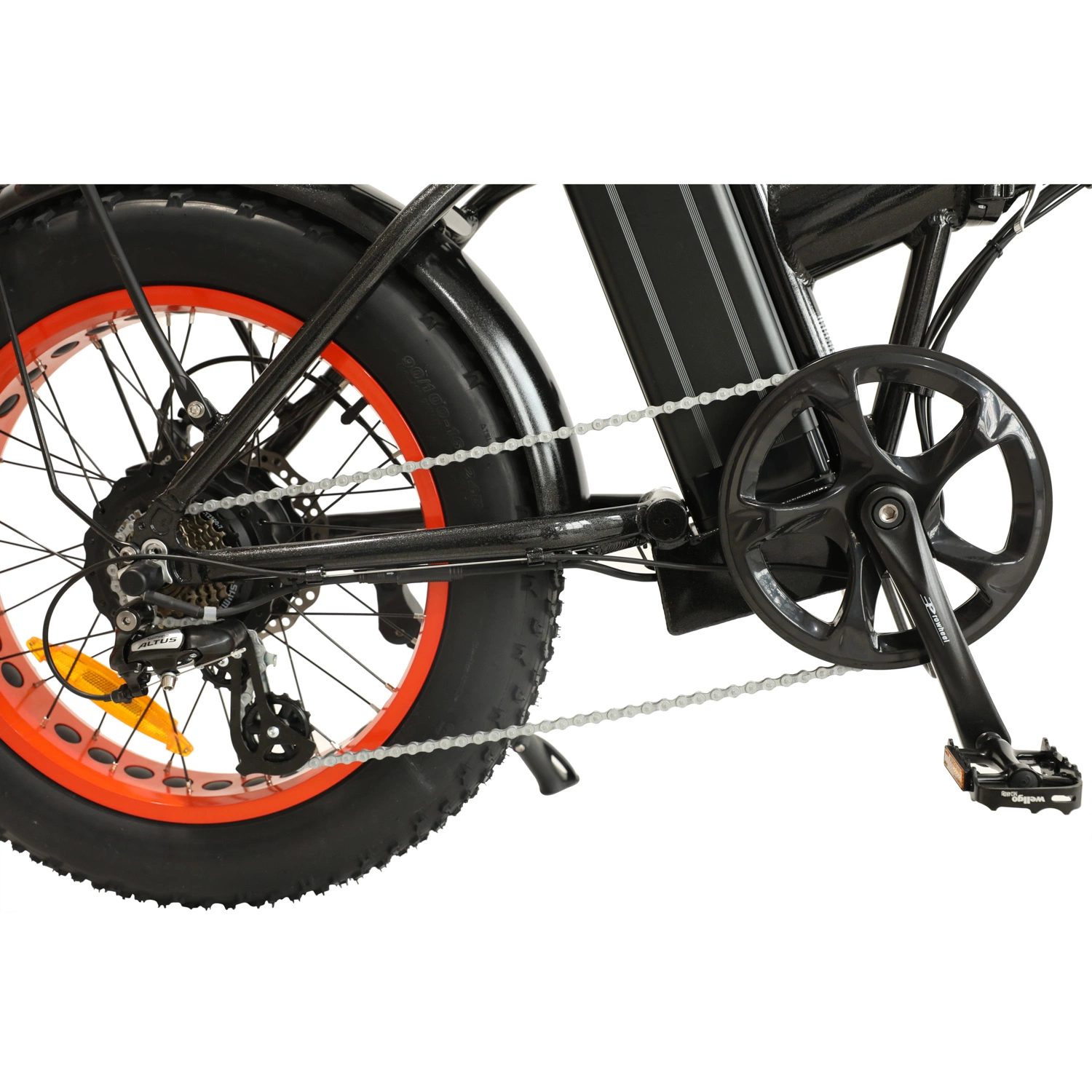 En15194 250W Hydraulic Fat Tire Ebike Folding Electric Beach Scooter