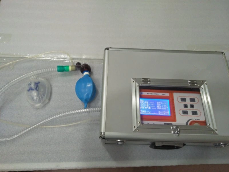 Emergency Portable ICU Invasive Ventilator Hospital Breathing Trolley Machine with Built-in Air Compressor (YJ-V300B)