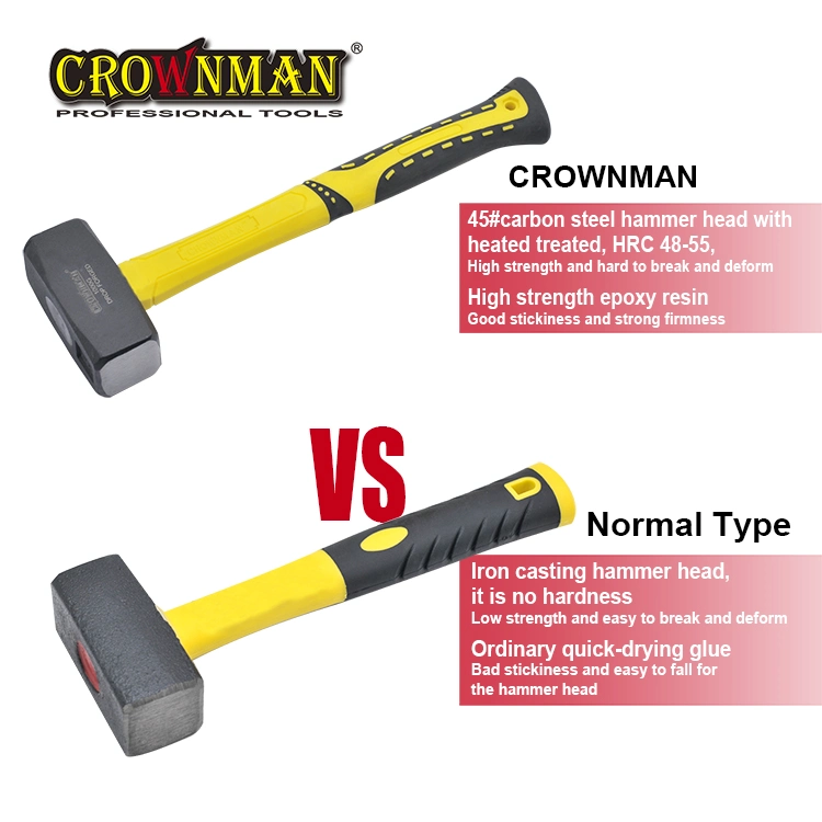 Crownman German Type 1000/1500/2000/5000g Stone Masonry Hammer