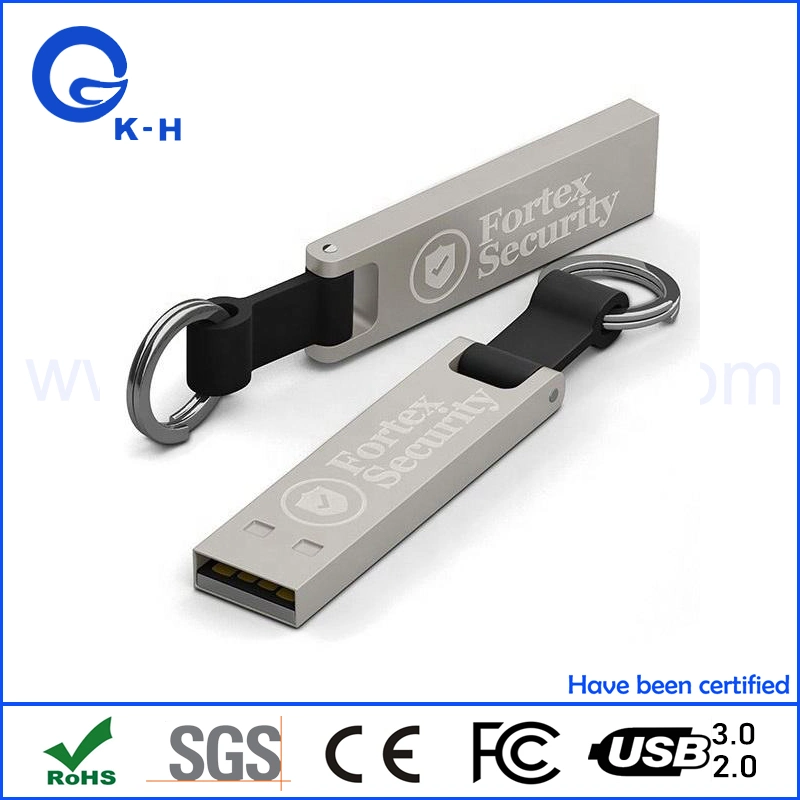 Mini Leder Metall USB-Flash-Treiber-Schlüssel 8GB 16GB 32GB 64GB