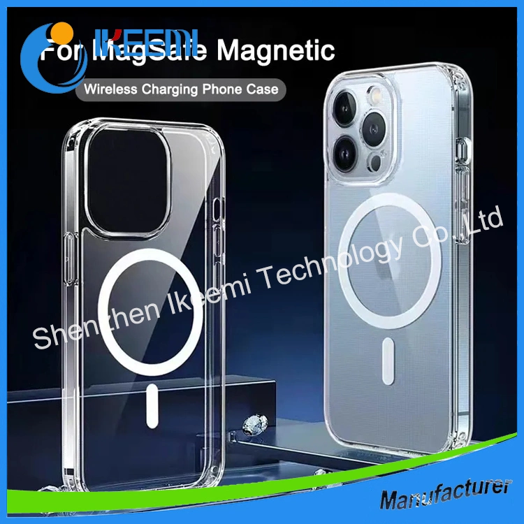 Factory Cheap Price Mobile Phone Magsafe Clear PC Magnetic Case for iPhone 6-14promax and Samsung