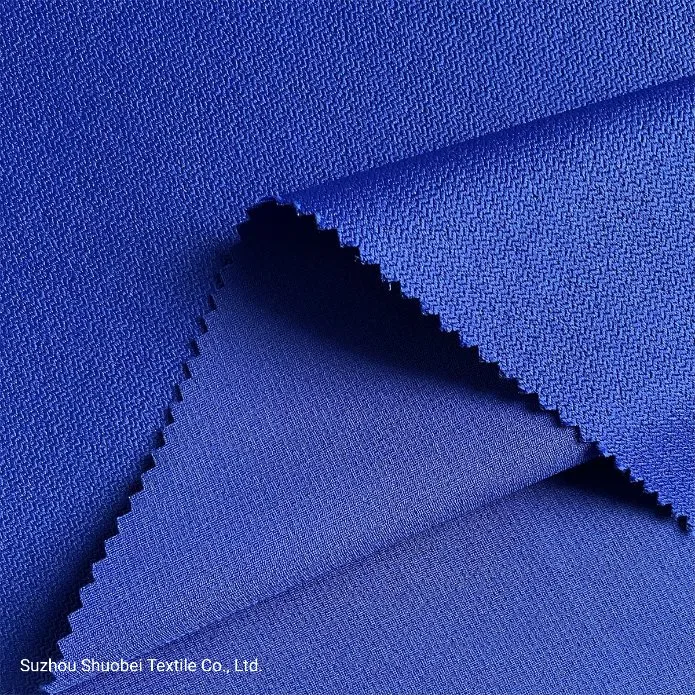 Fishbone Pattern Herringbone Four-Way Stretch Imitation Silk Fabric for Garment