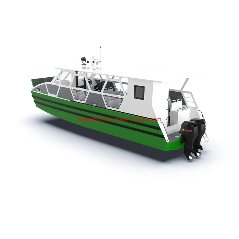 Gospel Boat 11.6m Aluminum Landing Craft Passenger Ship with Separate Toilet Room