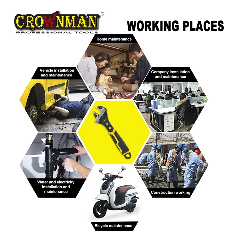 Crownman Maintenance Tool, 8"/10"/12" CRV Material Adjustable Wrench