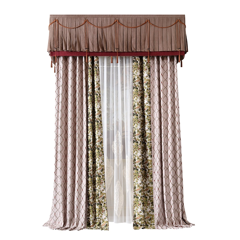 European Luxury Style Curtain Design and Cheap Price Embroidery Sheer Fabric