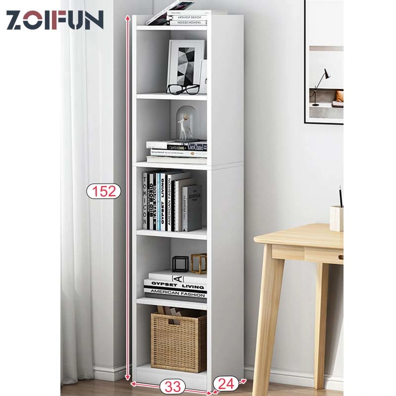 Book Shelf Modern Wooden Antique Corner Bookcase Home Office Furniture Bookcase Book Cabinet