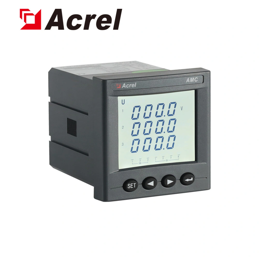 Acrel LCD programable CA trifásicos Voltímetro AMC72L-AV3