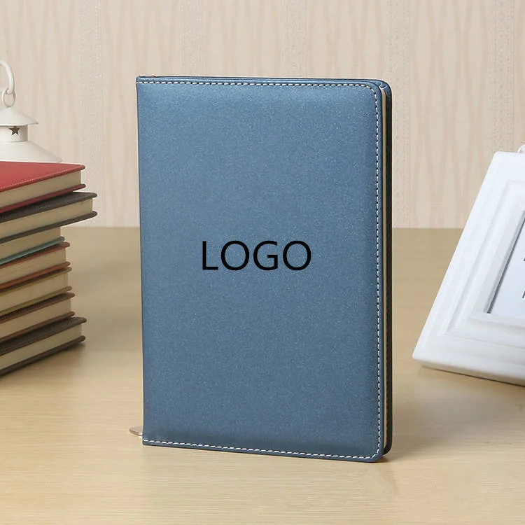 Stationery Business Customized Logo Printed PU Notepad Leather Hardcover Notebook