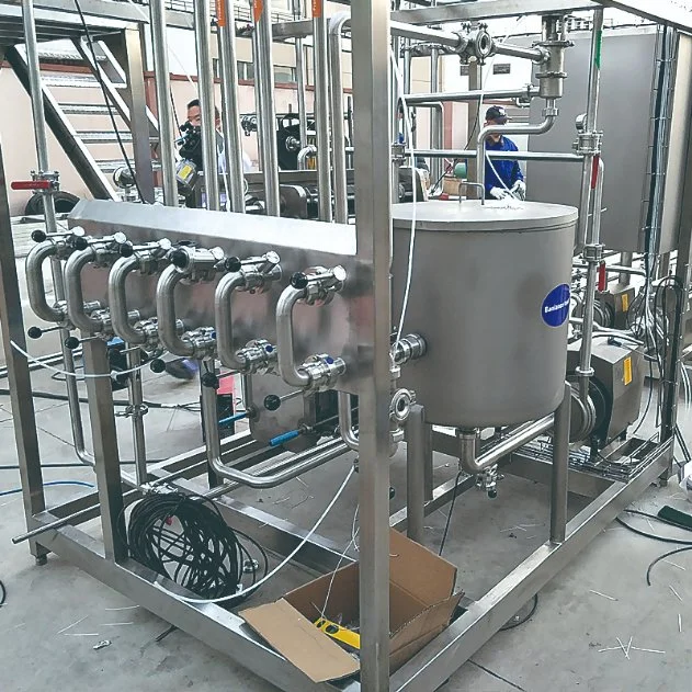 O PLC pleno controle automático com tela 1tph 2tph 3tph leite pasteurizado transformação