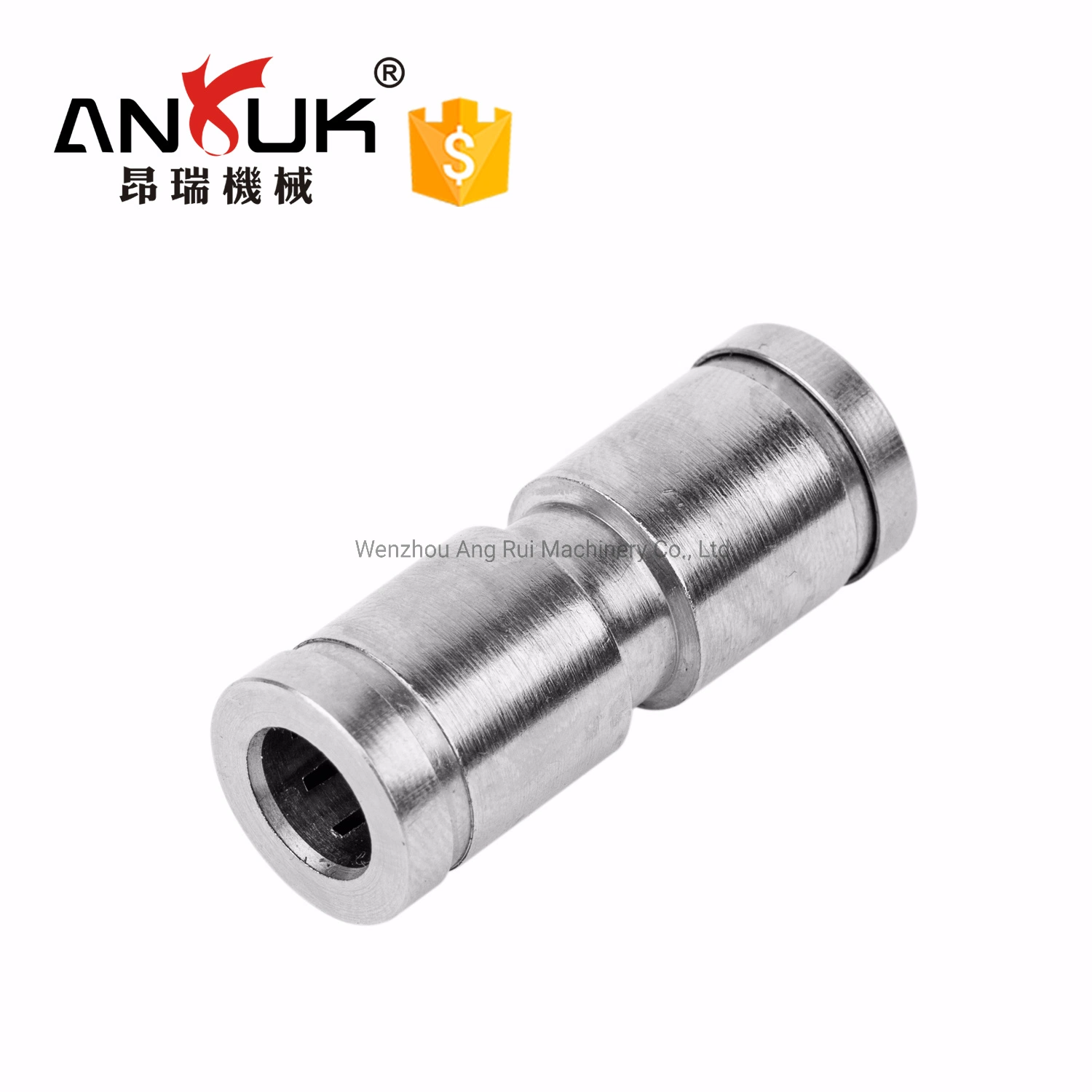 Silver Color Quick Pneumatic Brass Fitting Metal Fitting