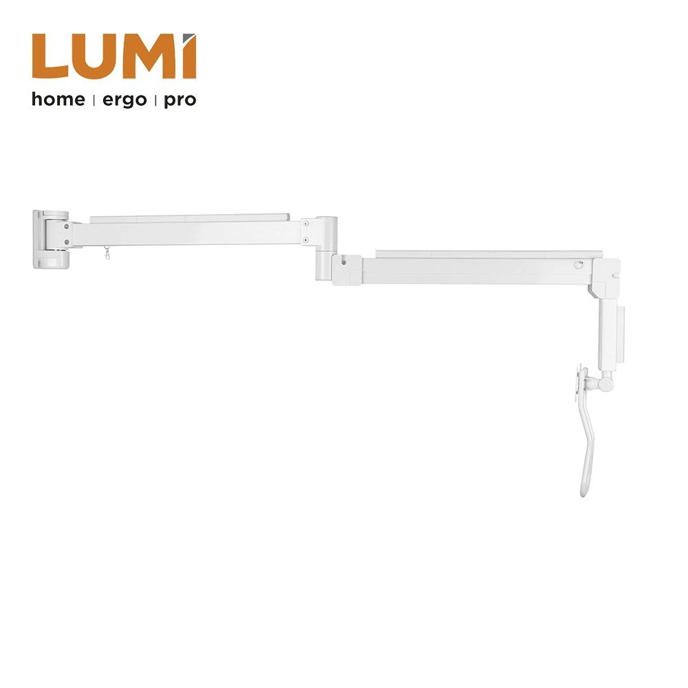 Gas Spring Wall Mount LCD Hospital Bed Monitor Arm