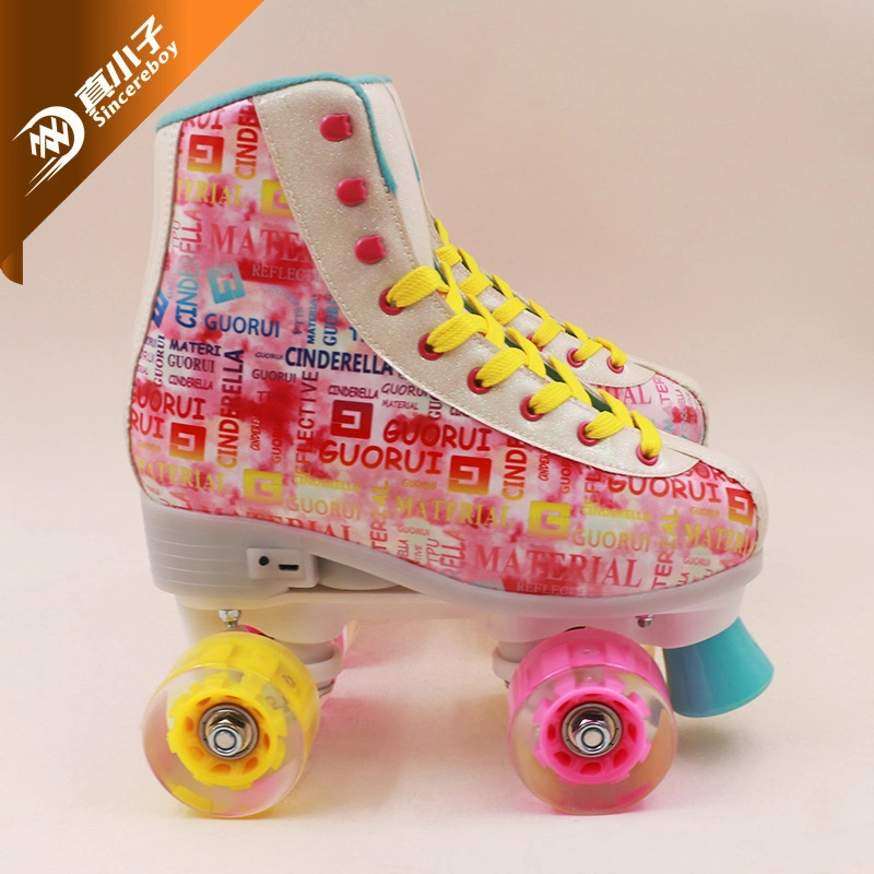 Classic Flashing Sneaker Quad Roller Skate