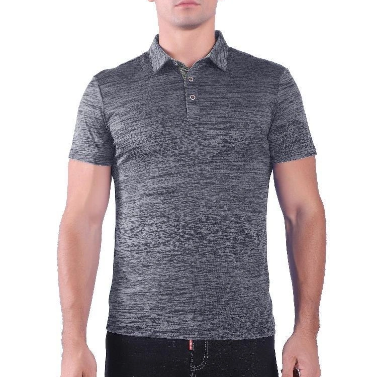 2023 Lht8 Men&prime; S Classical Marled Jersey Customize Wholesale/Supplier Polo Shirt