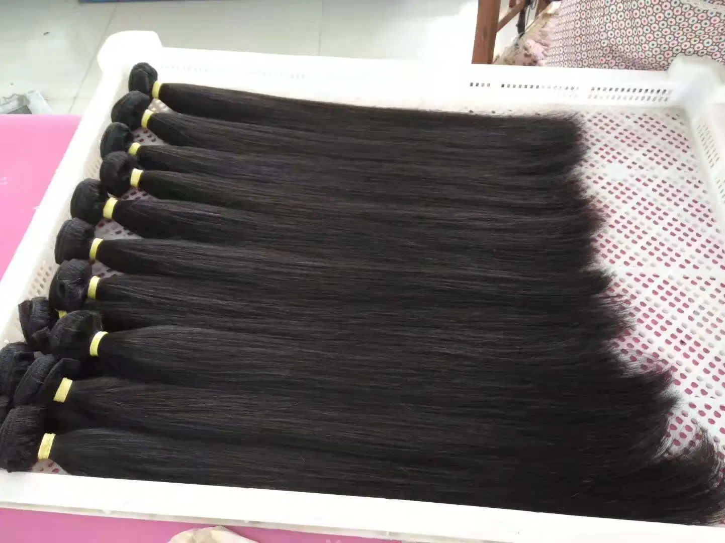 Super Double Drawn Straight Hair Raw Indian Hair Bulk