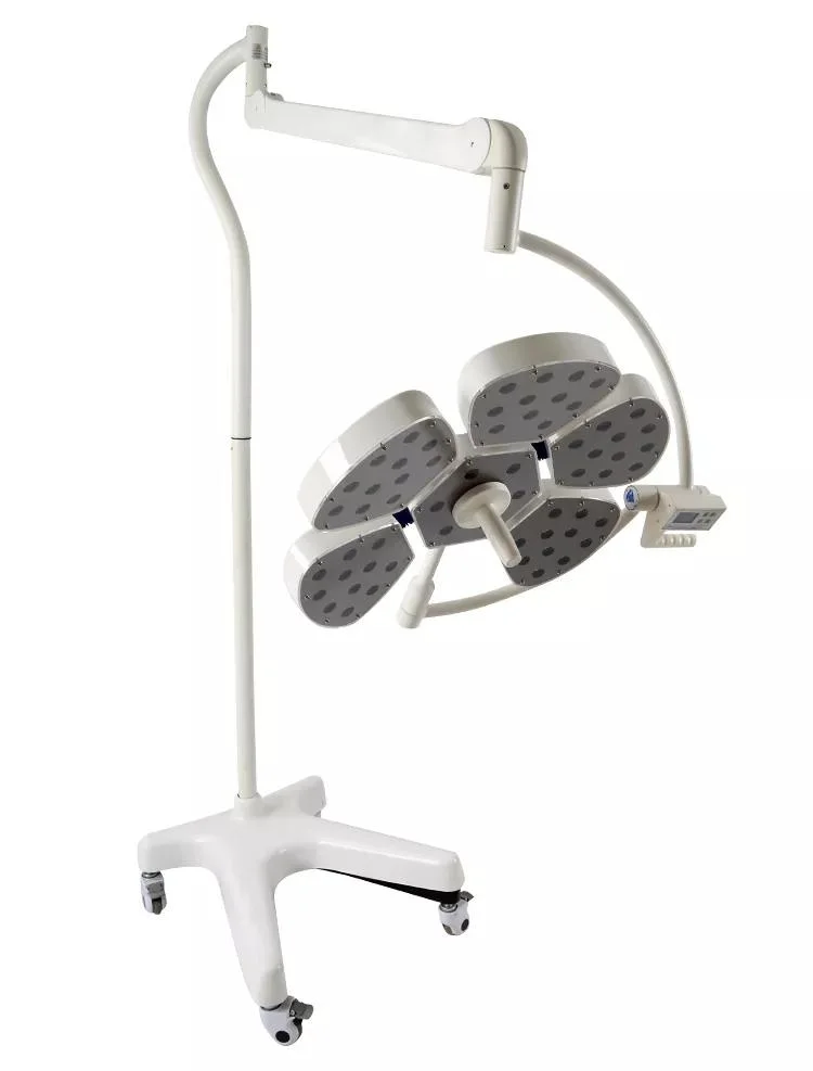 Pedal Type Surgical Lamp O. T Medical Mobile Shadowless Lamp with Castor