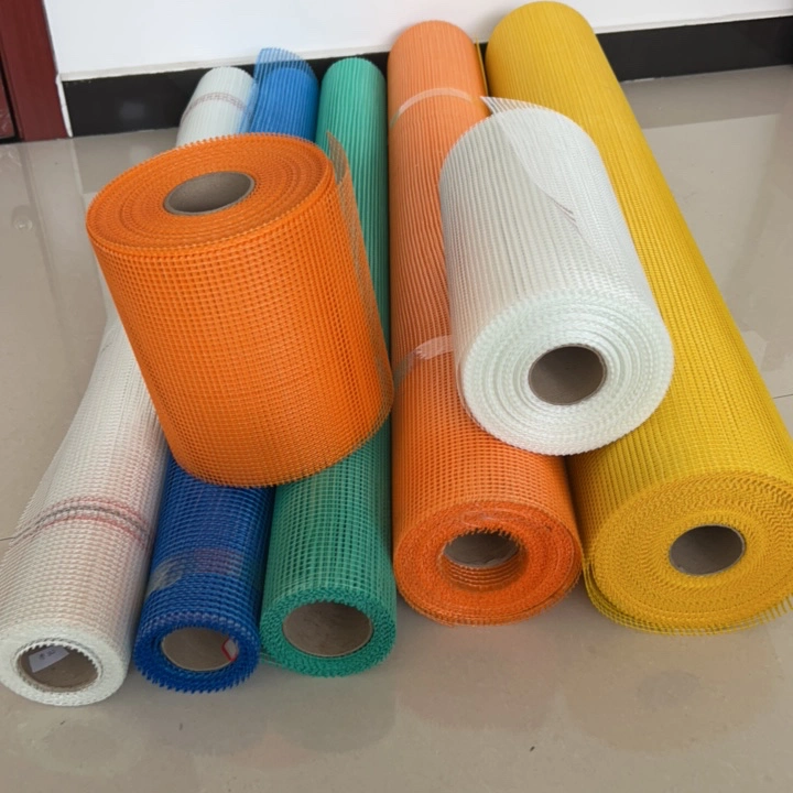 Colored Fibreglass Alkali Resistant Fiberglass Cloth Bulk Mesh Roll Fabric Rolls for Cement