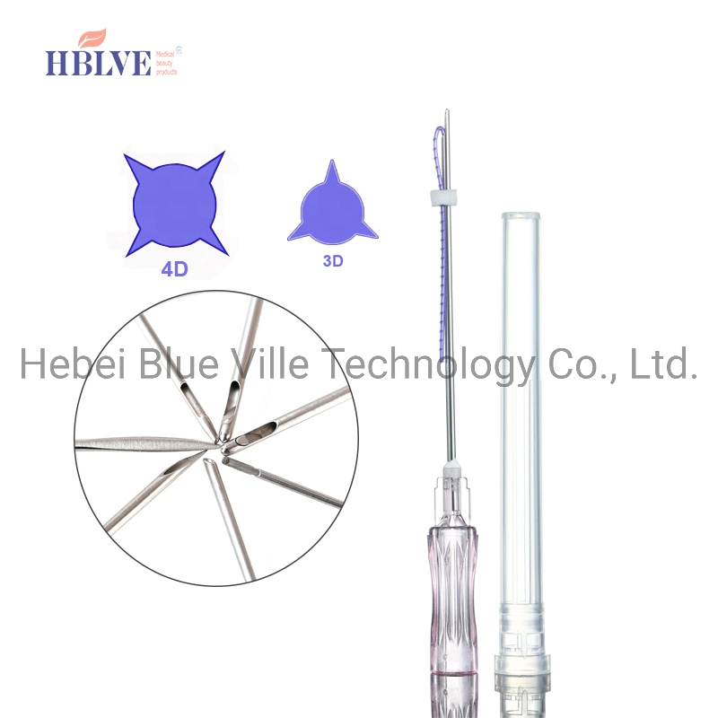 Factory Price Disposable Medical Absorbable Suture Pdo Cog Lift Thread Sharp Needle 30g25mm for Face Body Lift