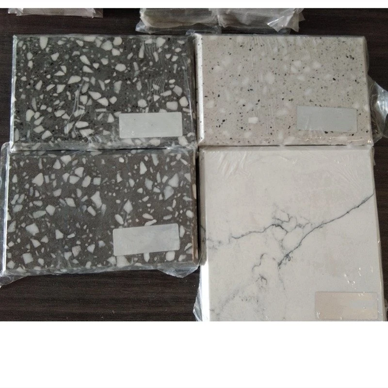 Dark Grey Terrazzo Tiles Artificial Stone Tile