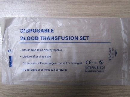 Transfusión de Sangre desechable con CE &amp; ISO