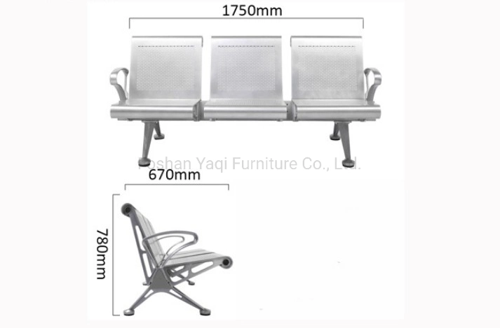 Manufacturer of Airport Hospital Chair Waiting Room Office Chair Metal Furniture (YA-J35E)