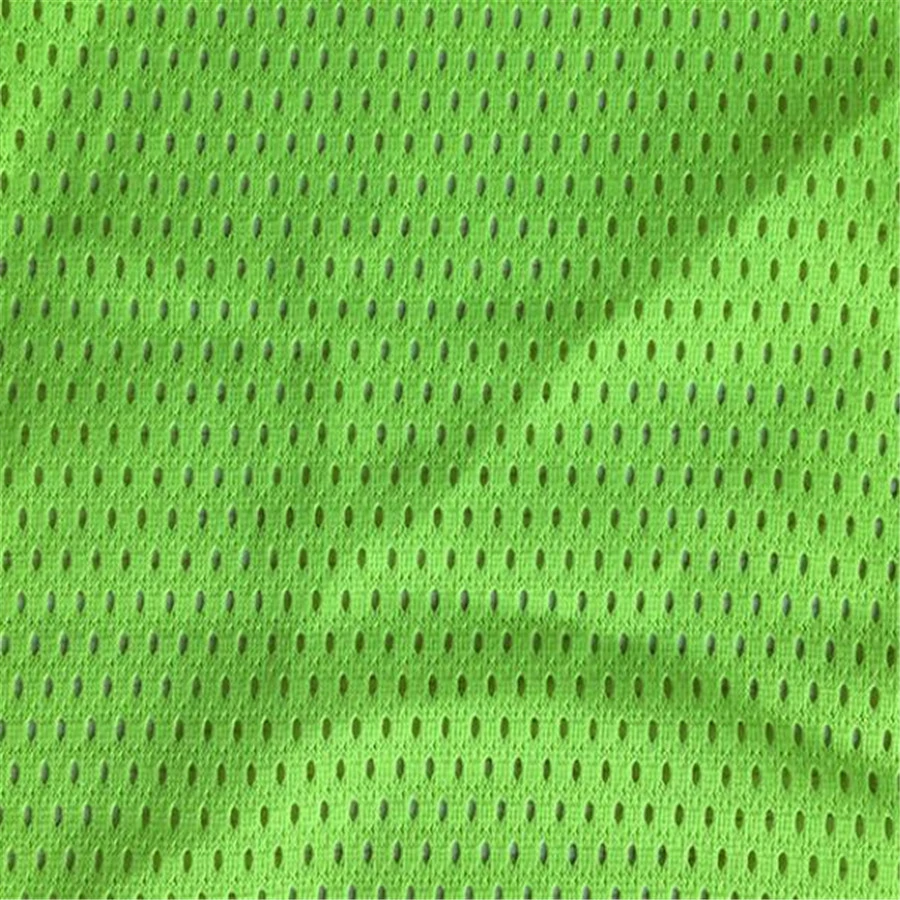 Tissu en maille de filet fluorescent haute visibilité imprimé 100 % polyester