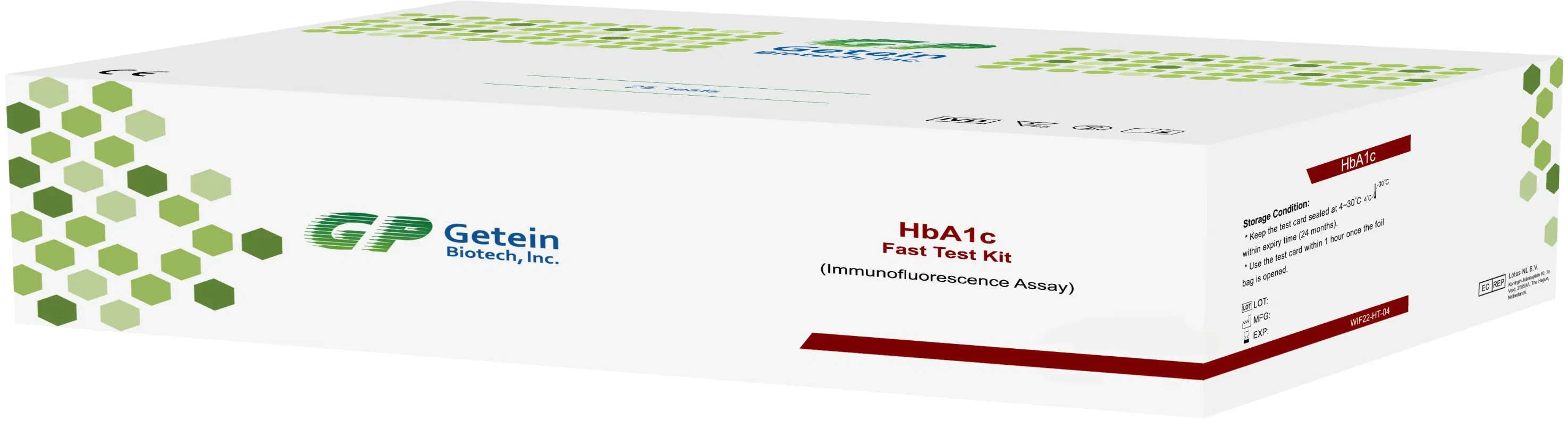 Getein Hba1c Fast Test Immunofluorescence Kit Wholesale/Supplier Hba1c Rapid Test for Cardiovascular Applications